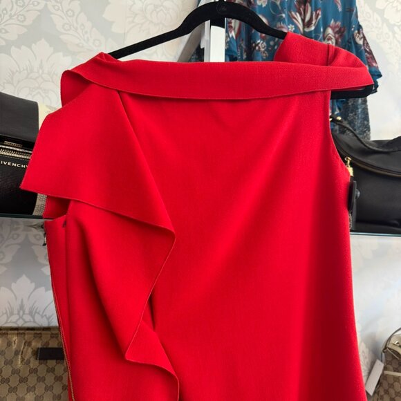 Roland Mouret Red Dress - Size 10 - Picture 5 of 7